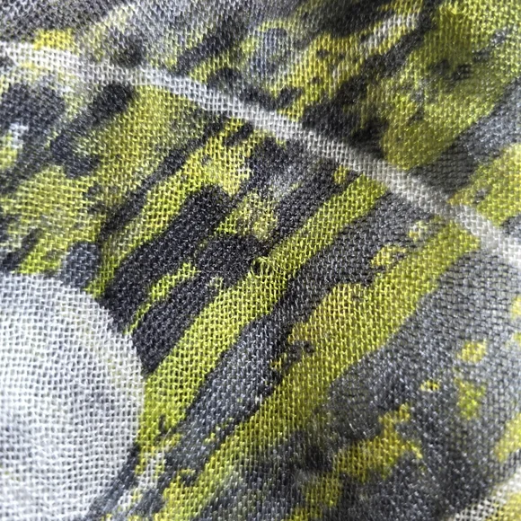 Loro Piana Green and Gray Cashmere Silk Scarf - Picture 10 of 12